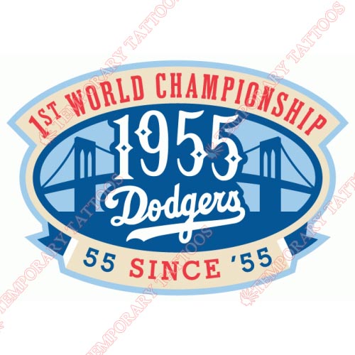 Los Angeles Dodgers Customize Temporary Tattoos Stickers NO.1673